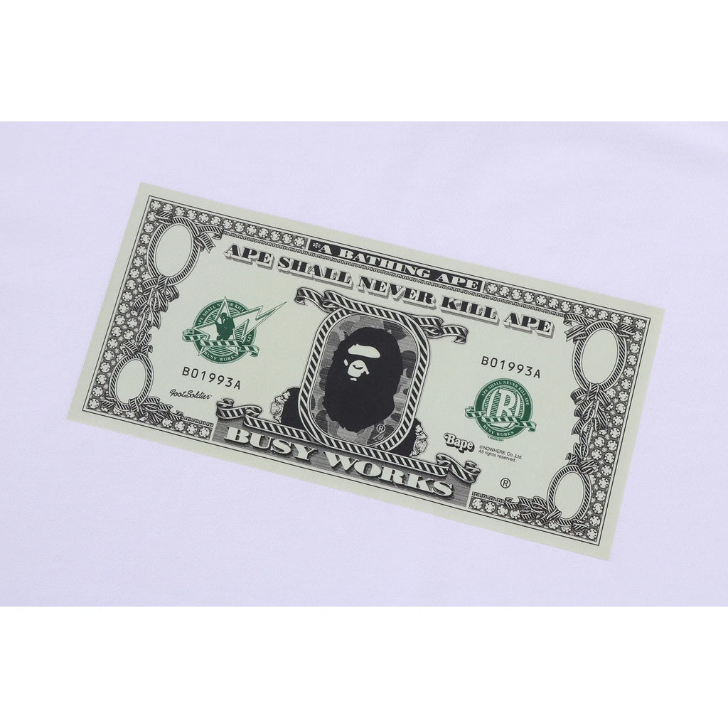 BAPE BANKNOTE TEE MENS