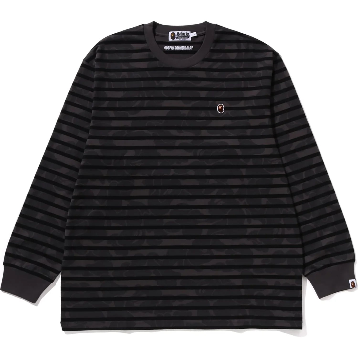 SOLID CAMO ONE POINT RELAXED FIT STRIPE LS TEE MENS
