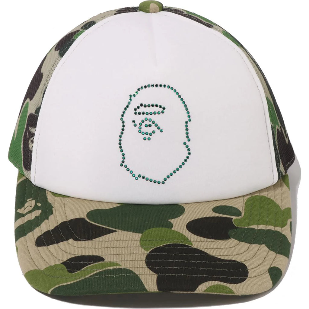 ABC CAMO CRYSTAL STONE MESH CAP LADIES