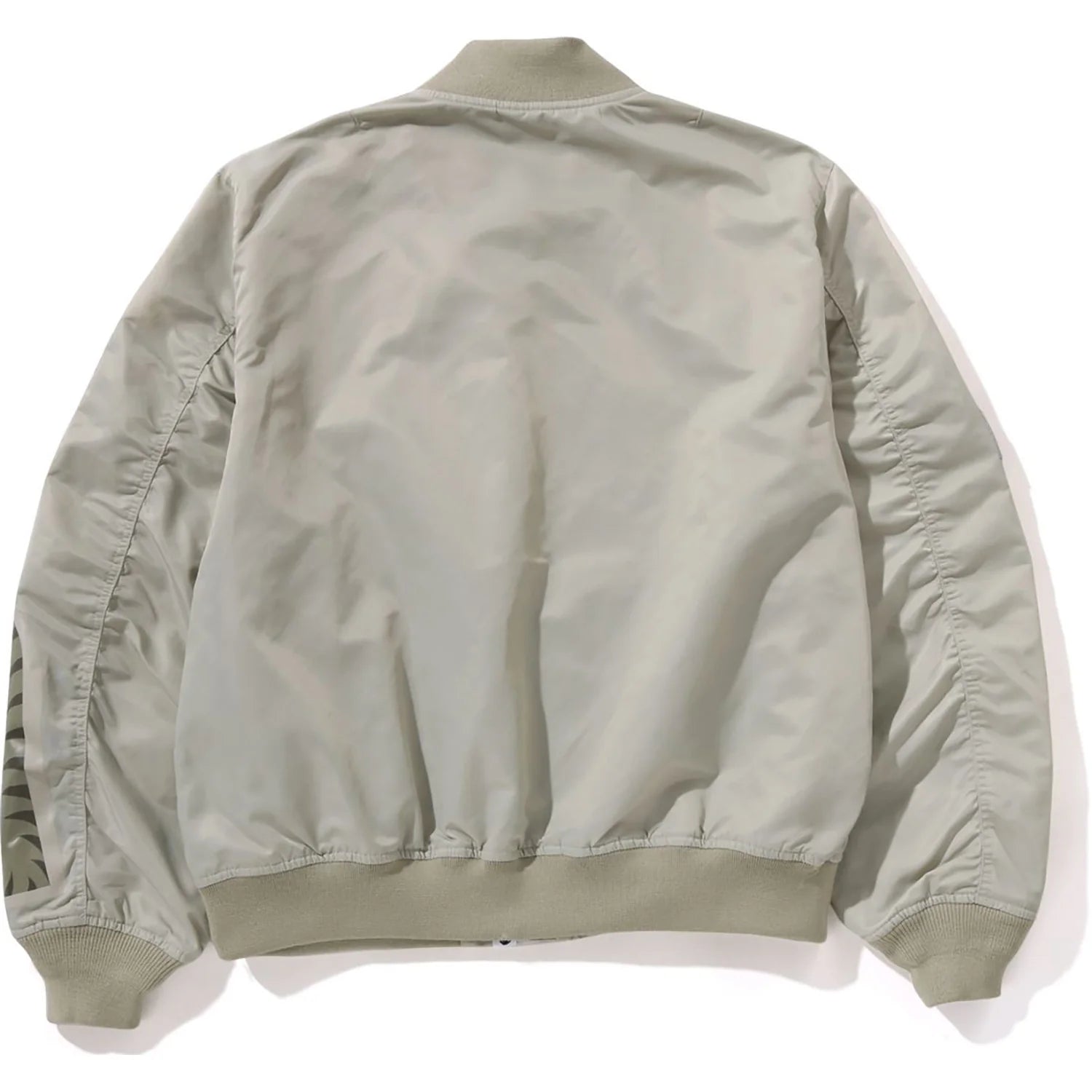TONAL CHAIN STITCH SHARK BOMBER JACKET MENS