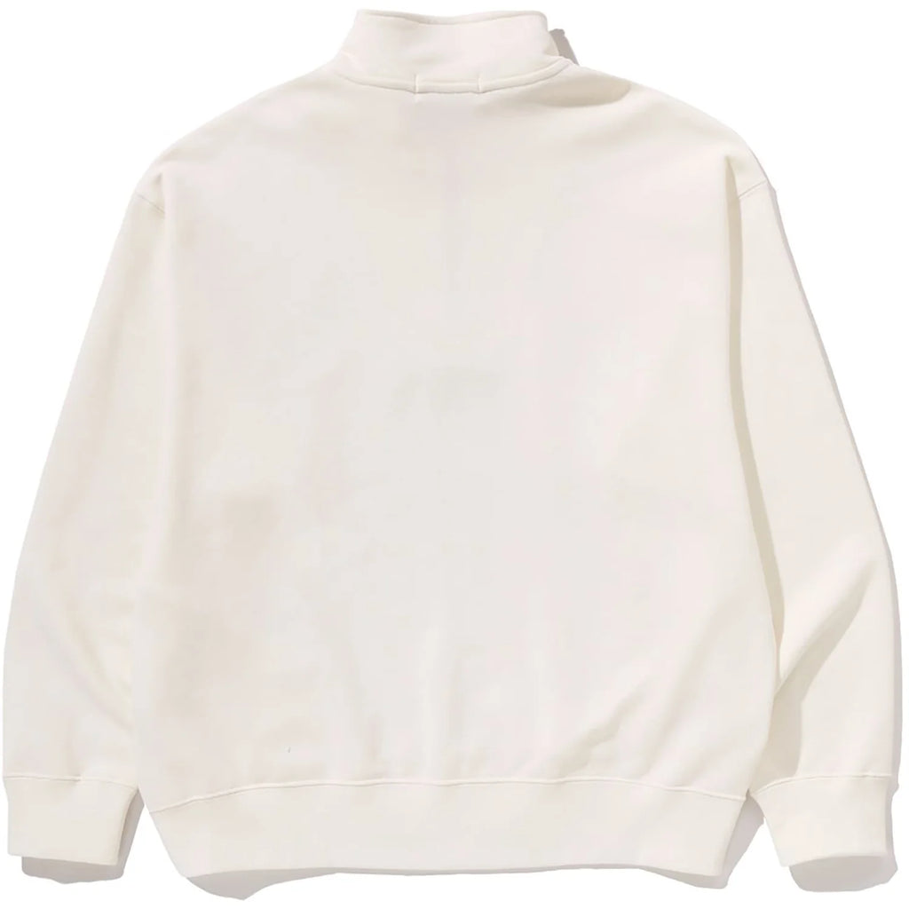 COLLEGE HALF ZIP RELAXED FIT CREWNECK SWEATSHIRT MENS