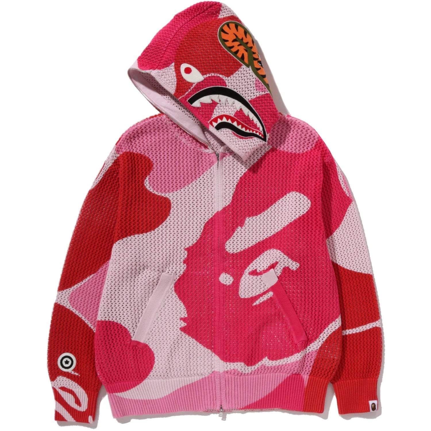 ABC CAMO CROCHET SHARK RELAXED FIT FULL ZIP HOODIE MENS