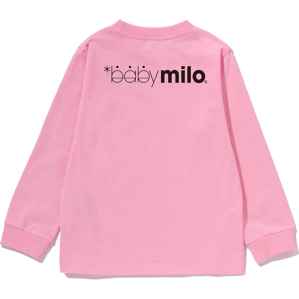 WINKING MILO FACE LS TEE KIDS