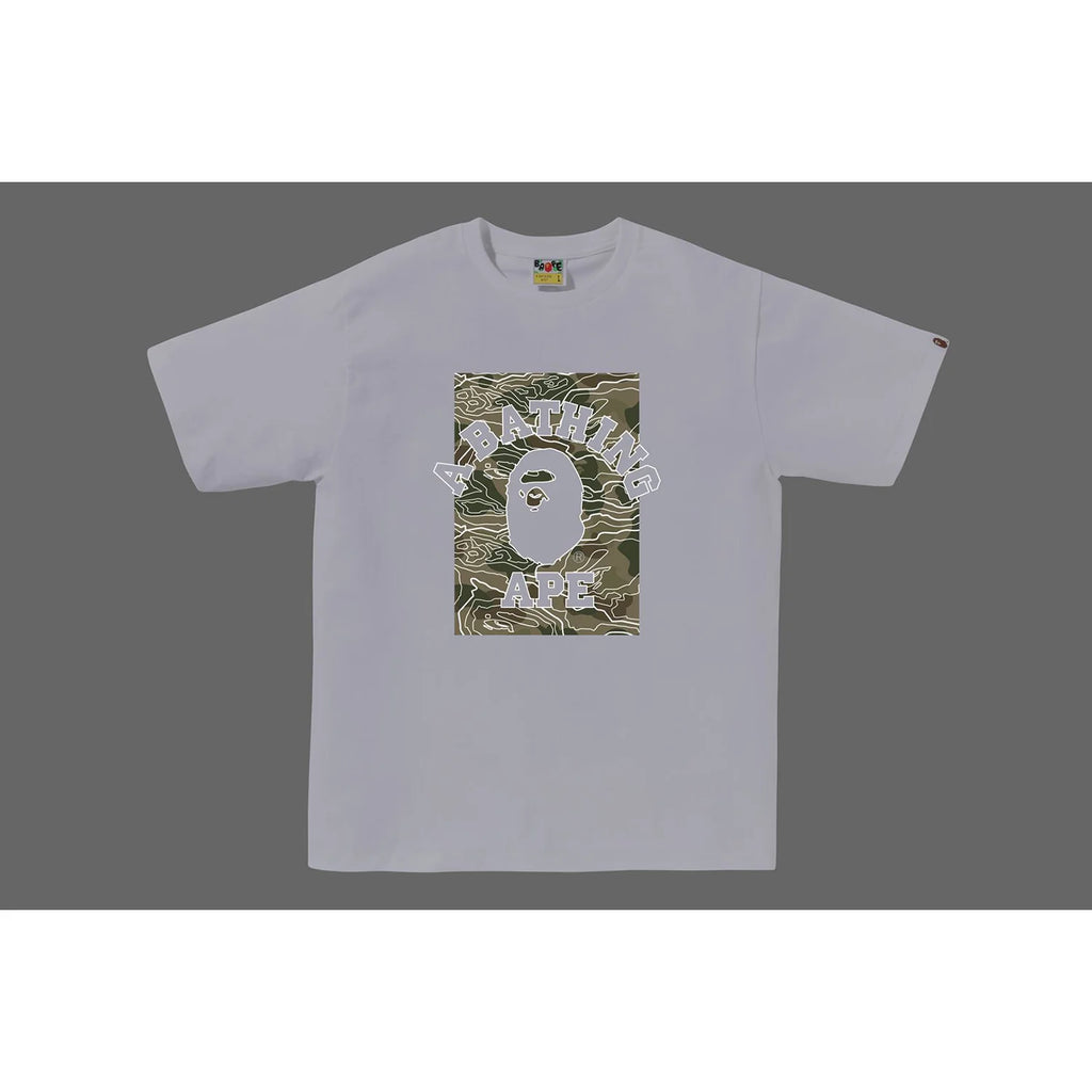 LAYERED LINE CAMO ON COLLEGE TEE MENS
