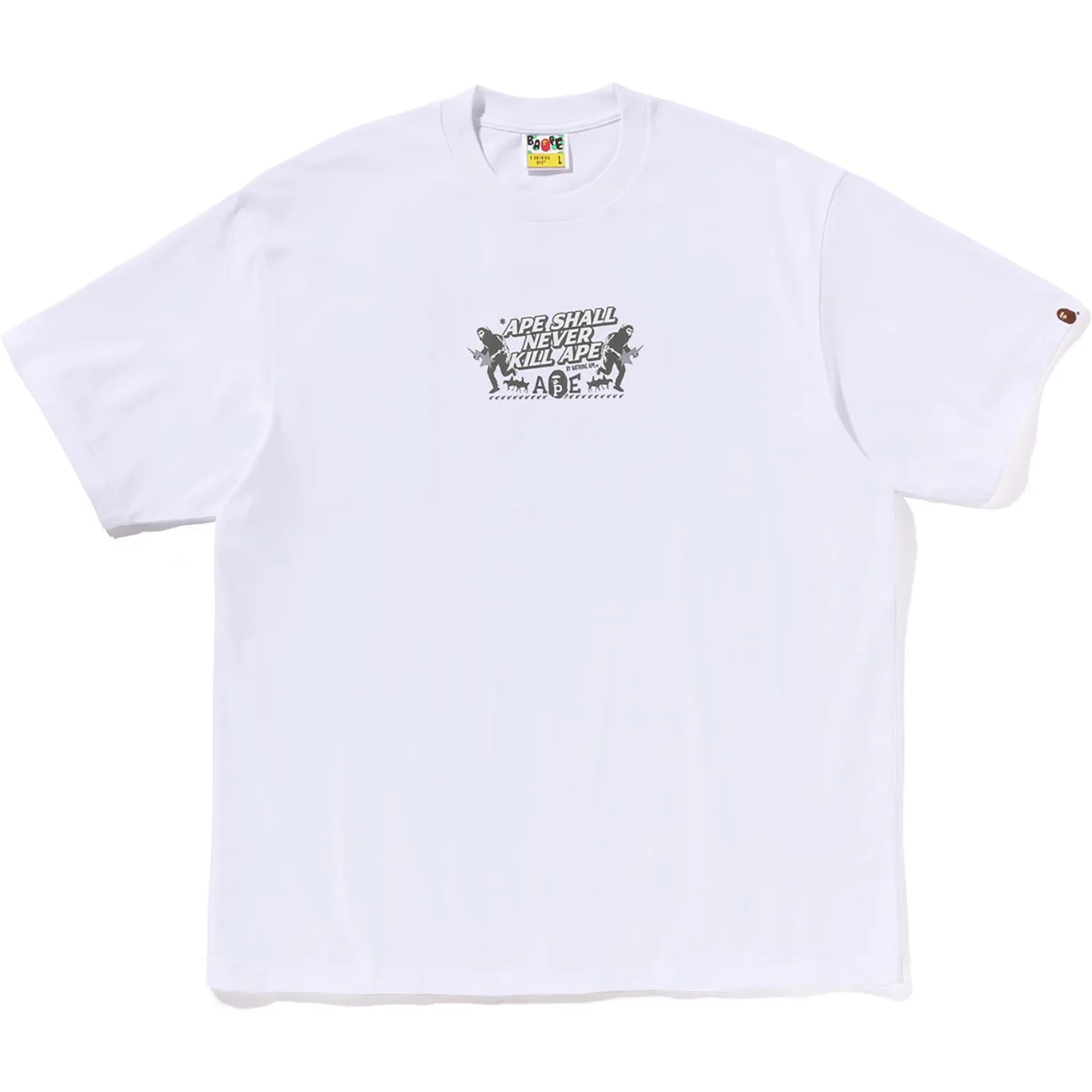 BAPE SLOGAN RELAXED FIT TEE MENS