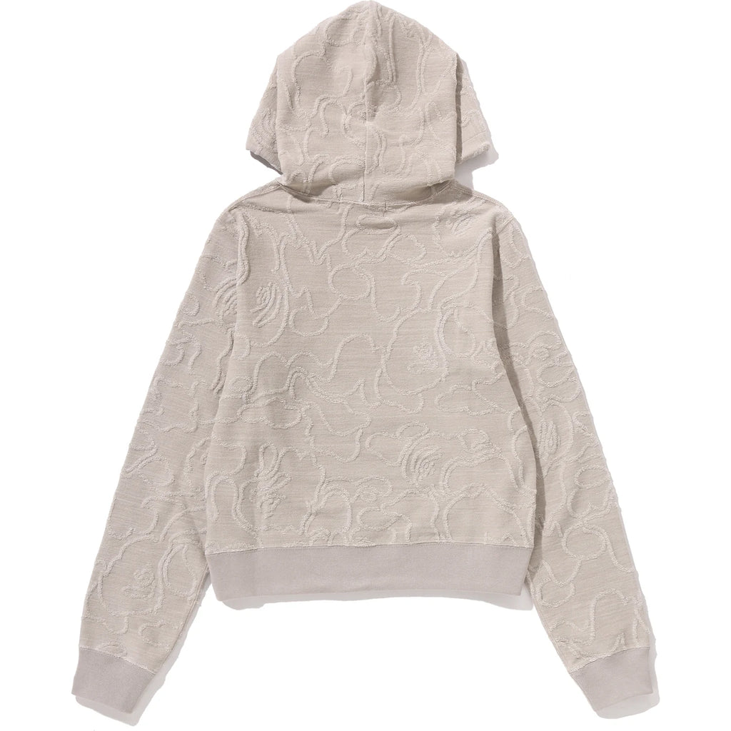 NEON CAMO JACQUARD PULLOVER HOODIE LADIES