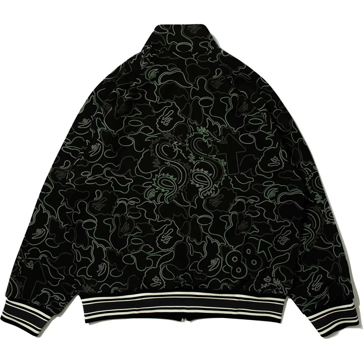 BAPE X 88RISING GLOW IN THE DARK CAMO TRACK JACKET MENS