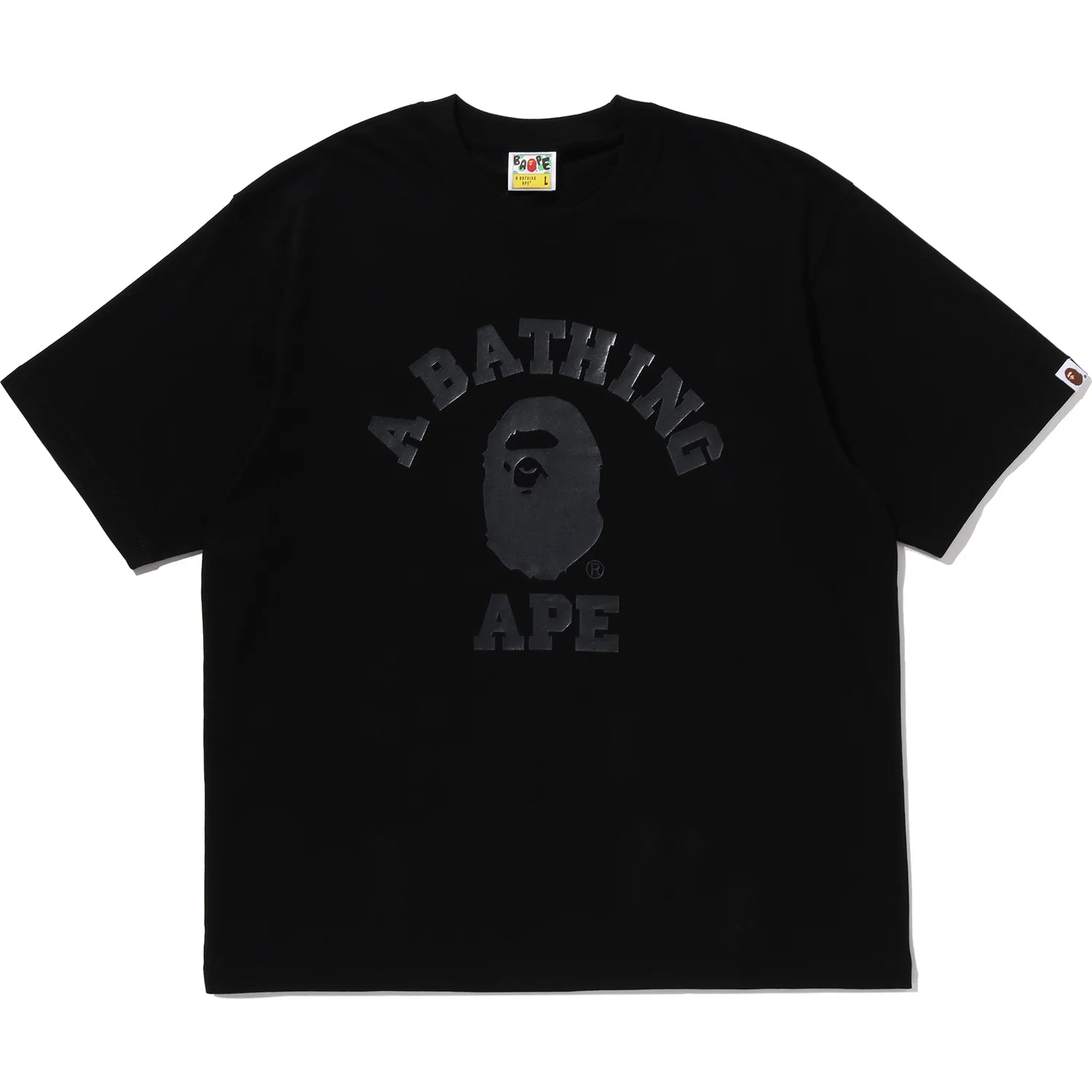 BAPE US BLACK FRIDAY METALLIC COLLEGE RELAXED FIT TEE MENS