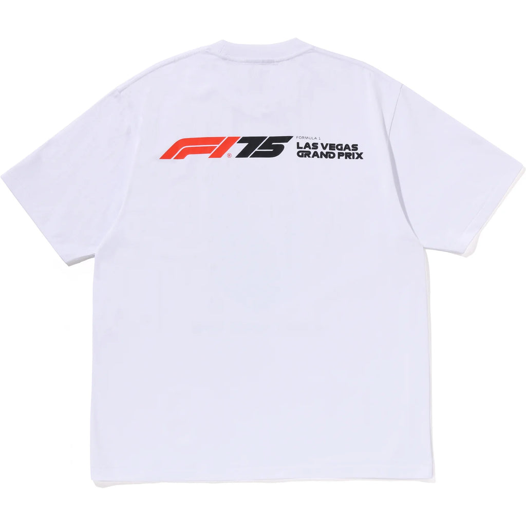 BAPE X F1LV A BATHING APE RELAXED FIT TEE MENS