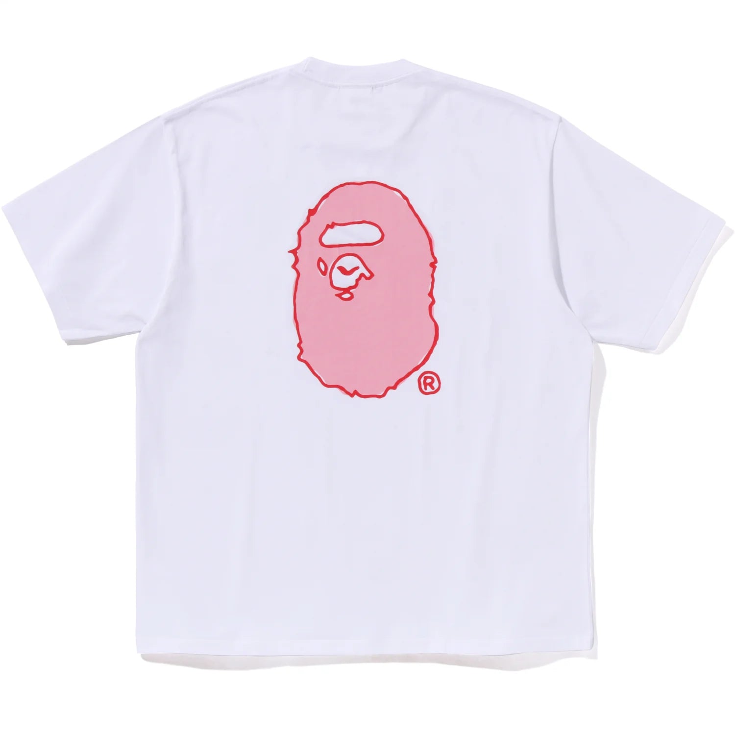 HAND DRAW BAPE LOGO RELAXED FIT TEE MENS