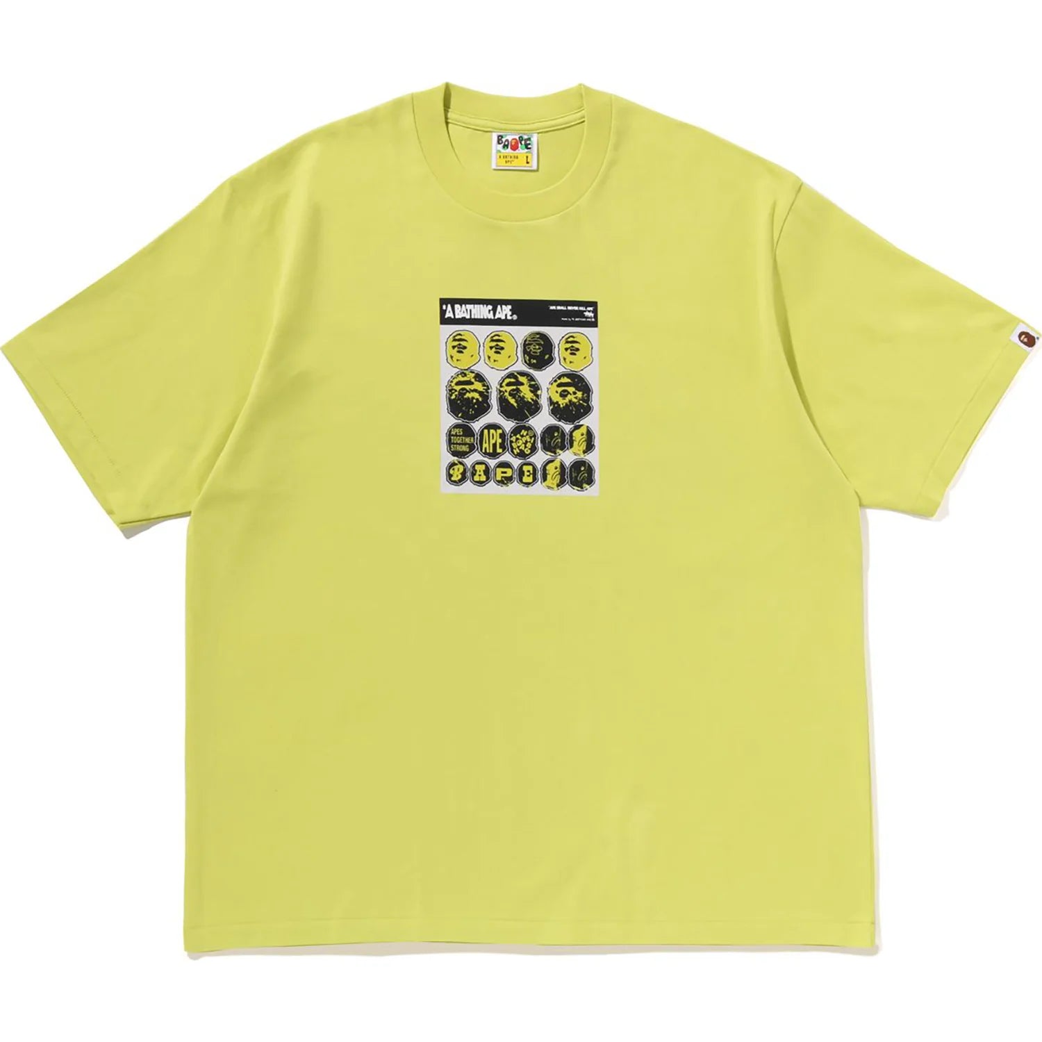 BAPE STICKER GRAPHIC RELAXED FIT TEE MENS