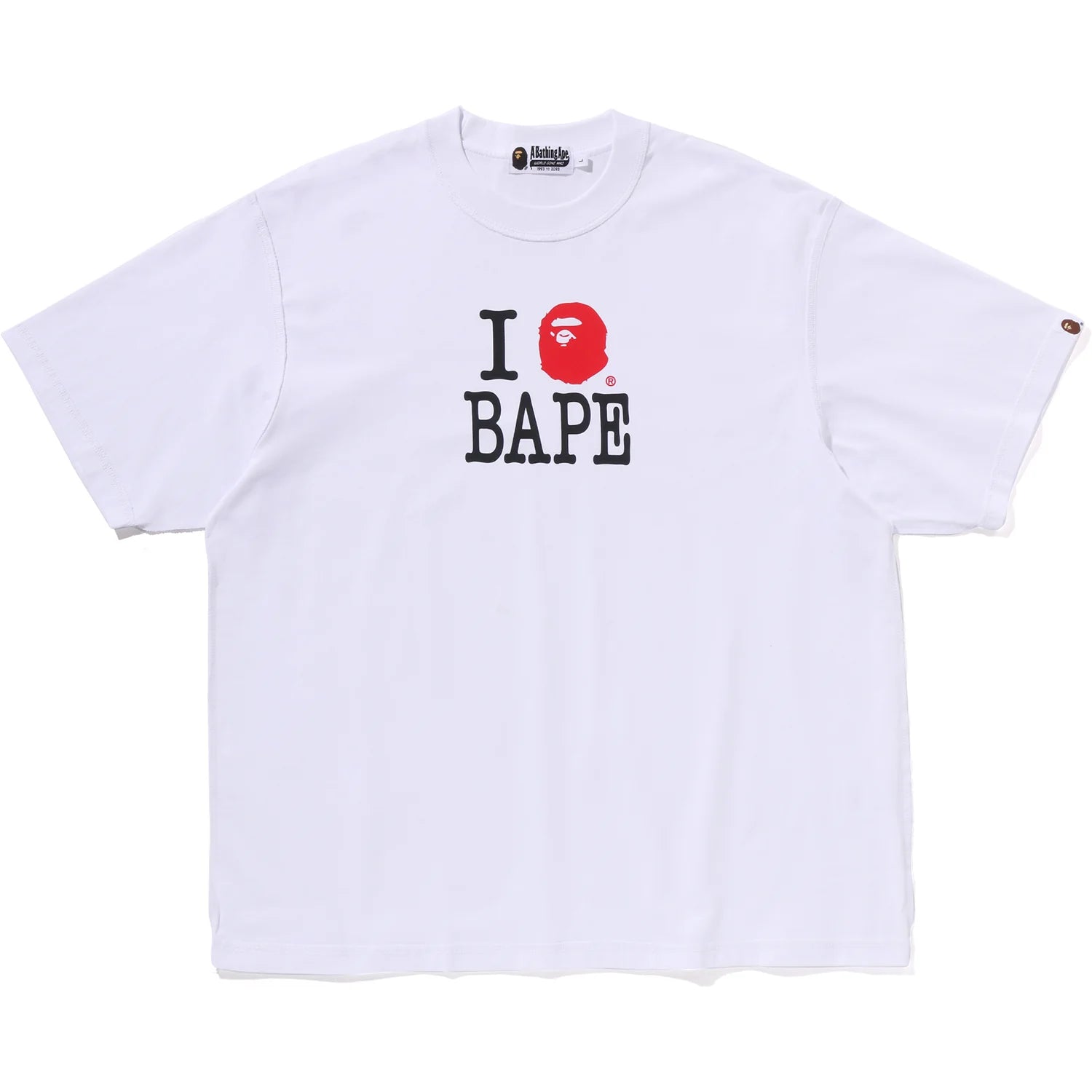 BAPE LOGO INSIDE OUT RELAXED FIT TEE MENS
