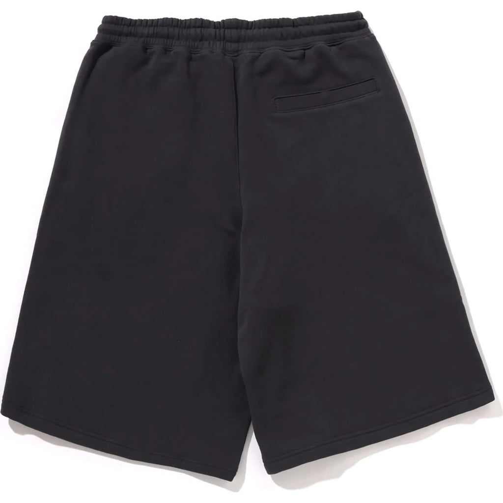 BATHING APE LOGO KNEE LENGTH RELAXED FIT SWEAT SHORTS MENS