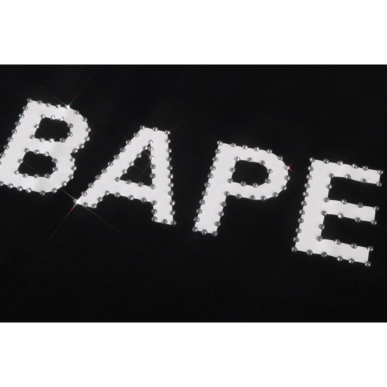 CRYSTAL STONE BAPE LOGO TEE LADIES