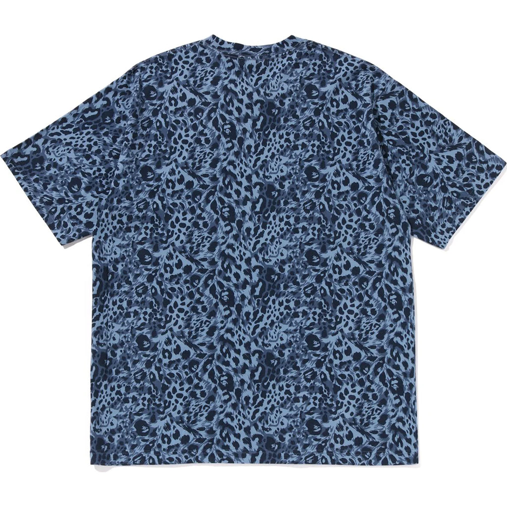 WILD LEOPARD PATTERN COLLEGE RELAXED FIT TEE MENS