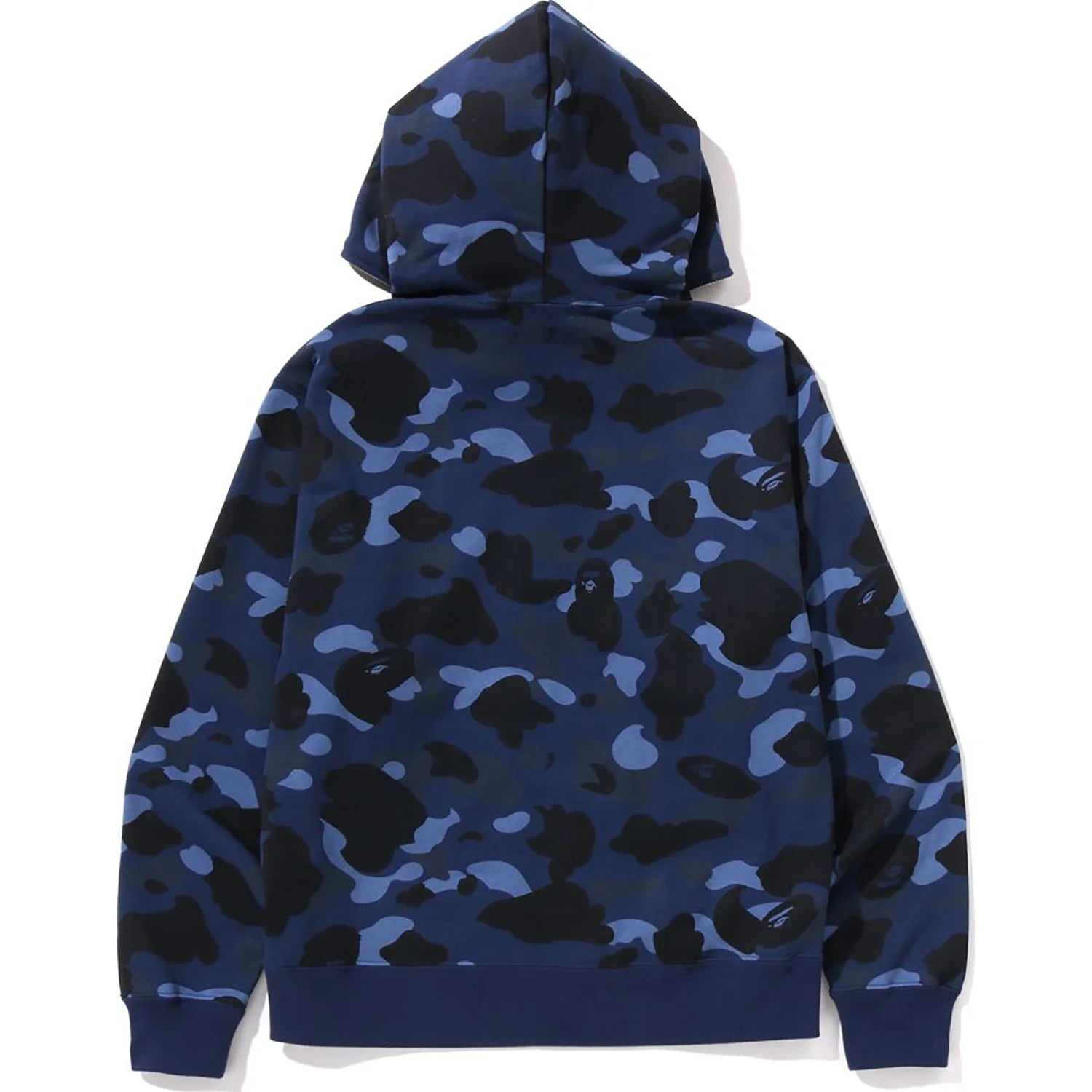 ONE POINT COLOR CAMO CROPPED FULL ZIP HOODIE MENS