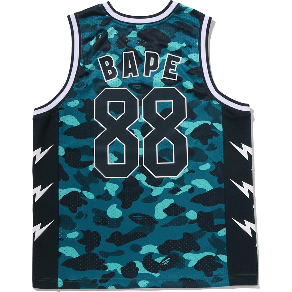 COLOR CAMO MESH MULTI LOGO RELAXED FIT TANK TOP MENS