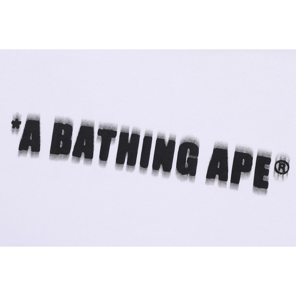 SPRAY PRINT BATHING APE LOGO RELAXED FIT TEE MENS