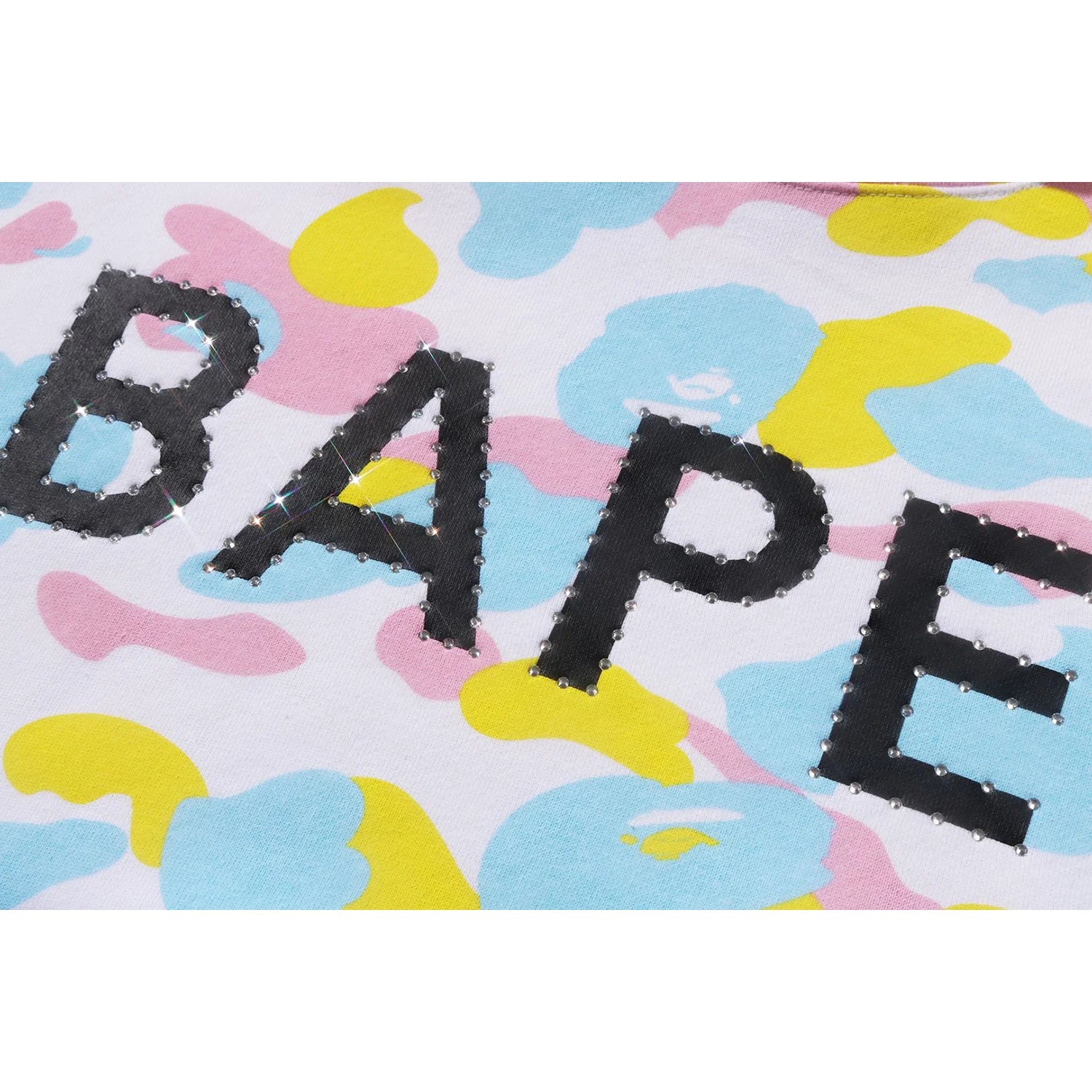 NEW MULTI CAMO LOGO OVERSIZED PULLOVER HOODIE LADIES